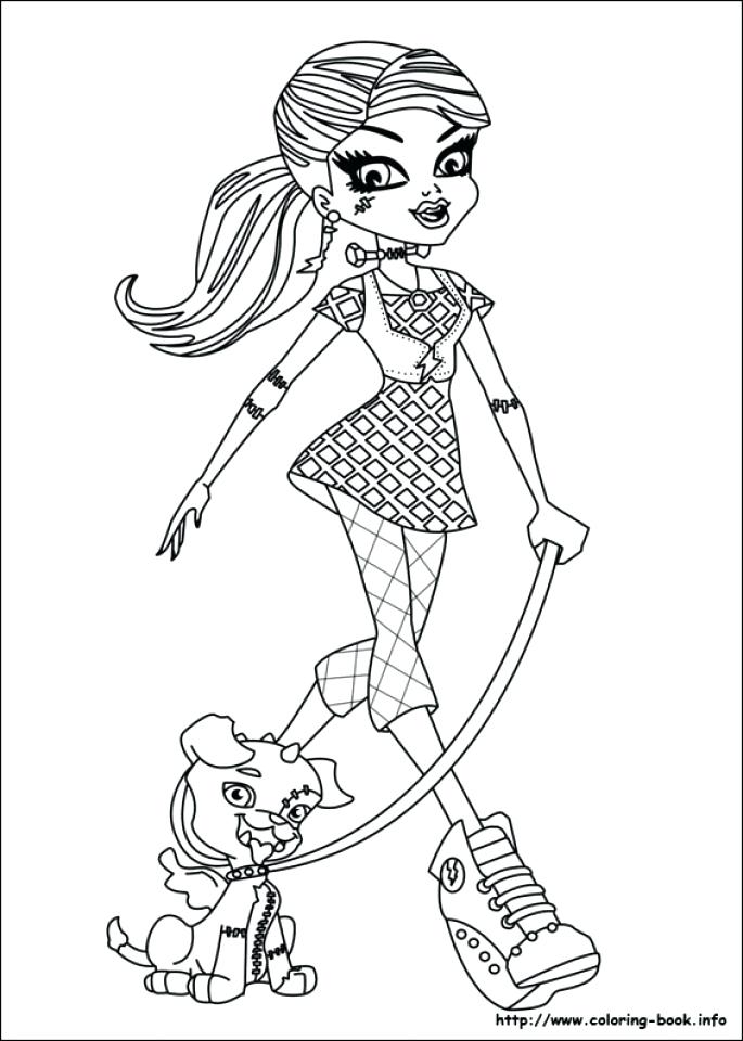 685x960 Monster High Coloring Pages Online Printable Monster High Coloring