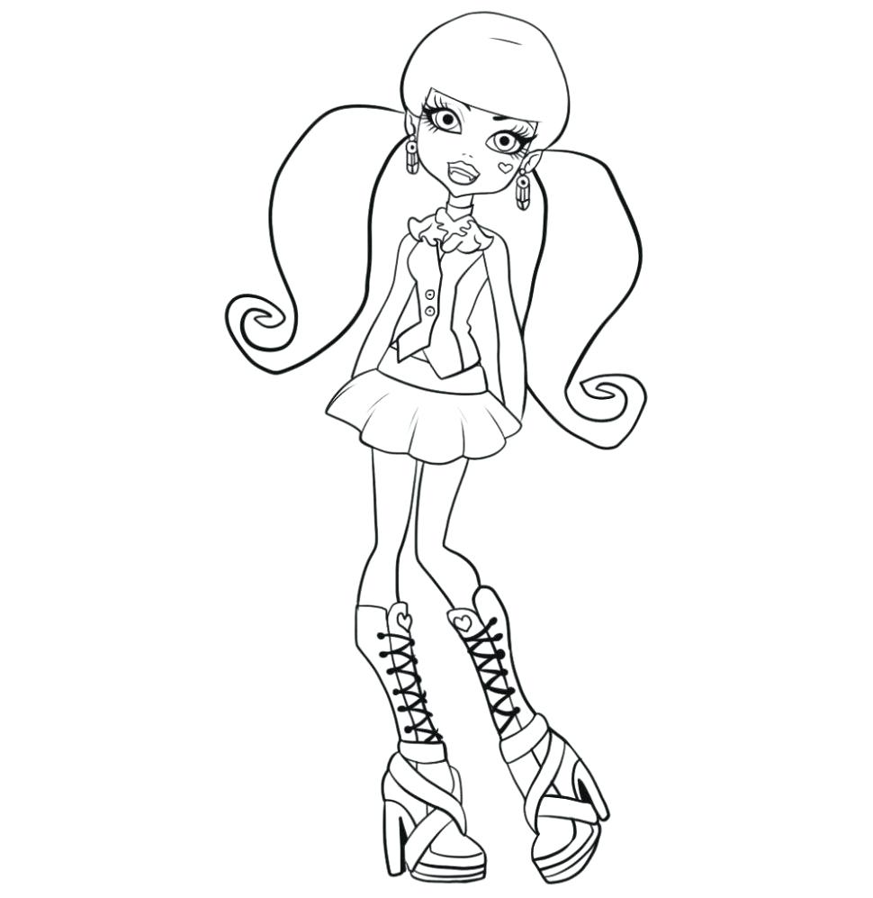 970x997 Coloring Monster High Coloring Pages Draculaura