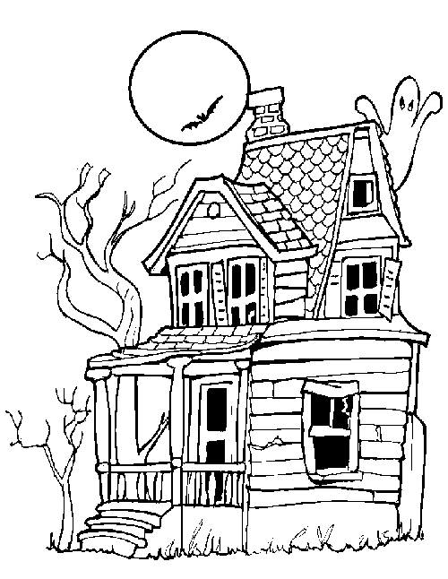 500x646 Monster House Coloring Pages Monster House Coloring Sheets