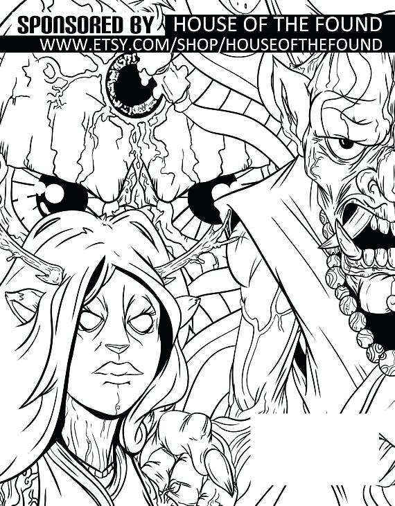 570x731 Monster House Coloring Pages Affan