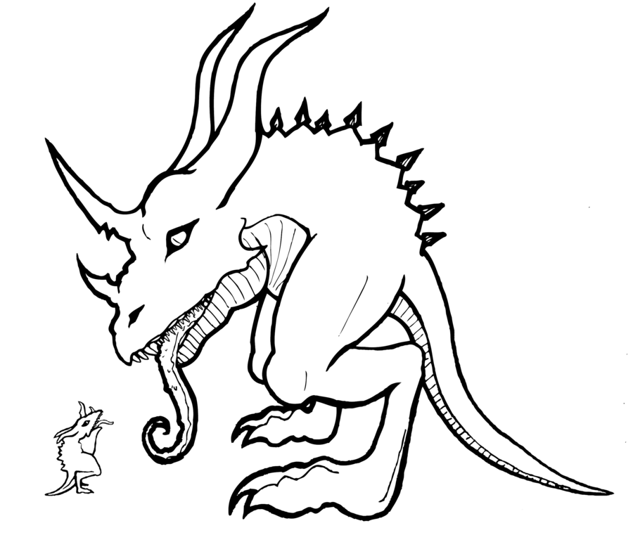 900x761 Mother Monster Lineart By Morganwant By Morganwant