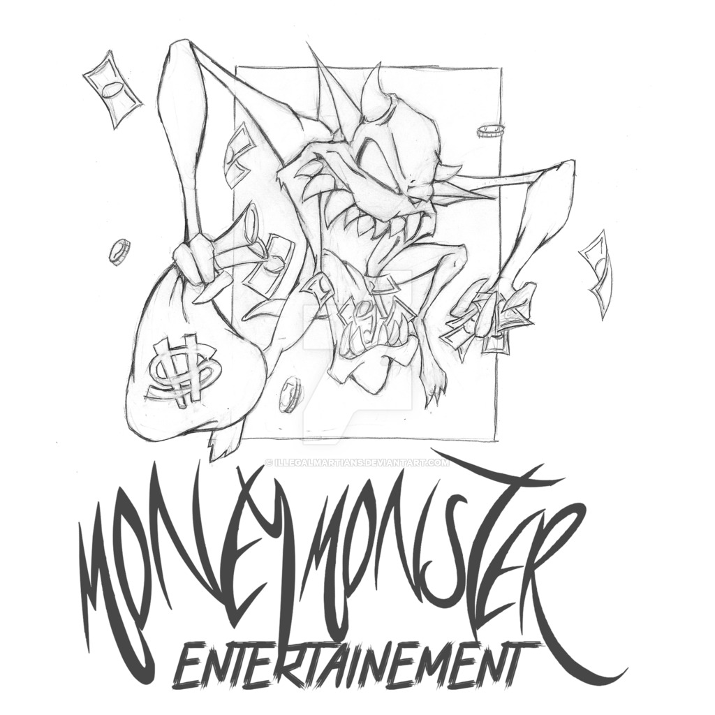 1024x1024 Money Monster Logo Sketch 1 By Illegalmartians