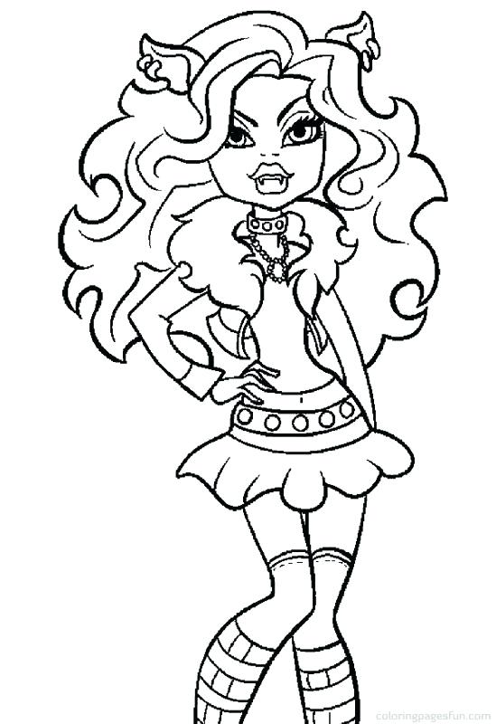 549x800 Monster High Coloring Pages Clawdeen Wolf Monster High Logo