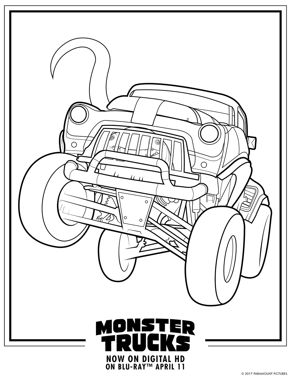 1000x1294 Coloring Pages Draw A Monster Truck