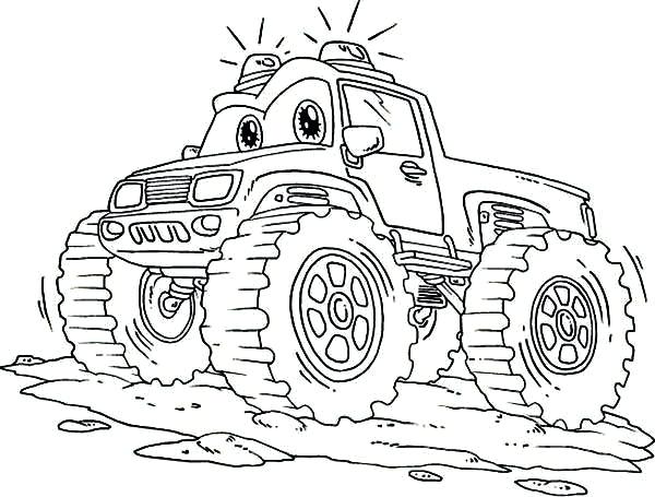 600x455 Monster Trucks To Color And Print Coloring Pages Draw A Monster