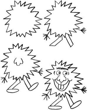 300x374 How To Draw Funny Monsters