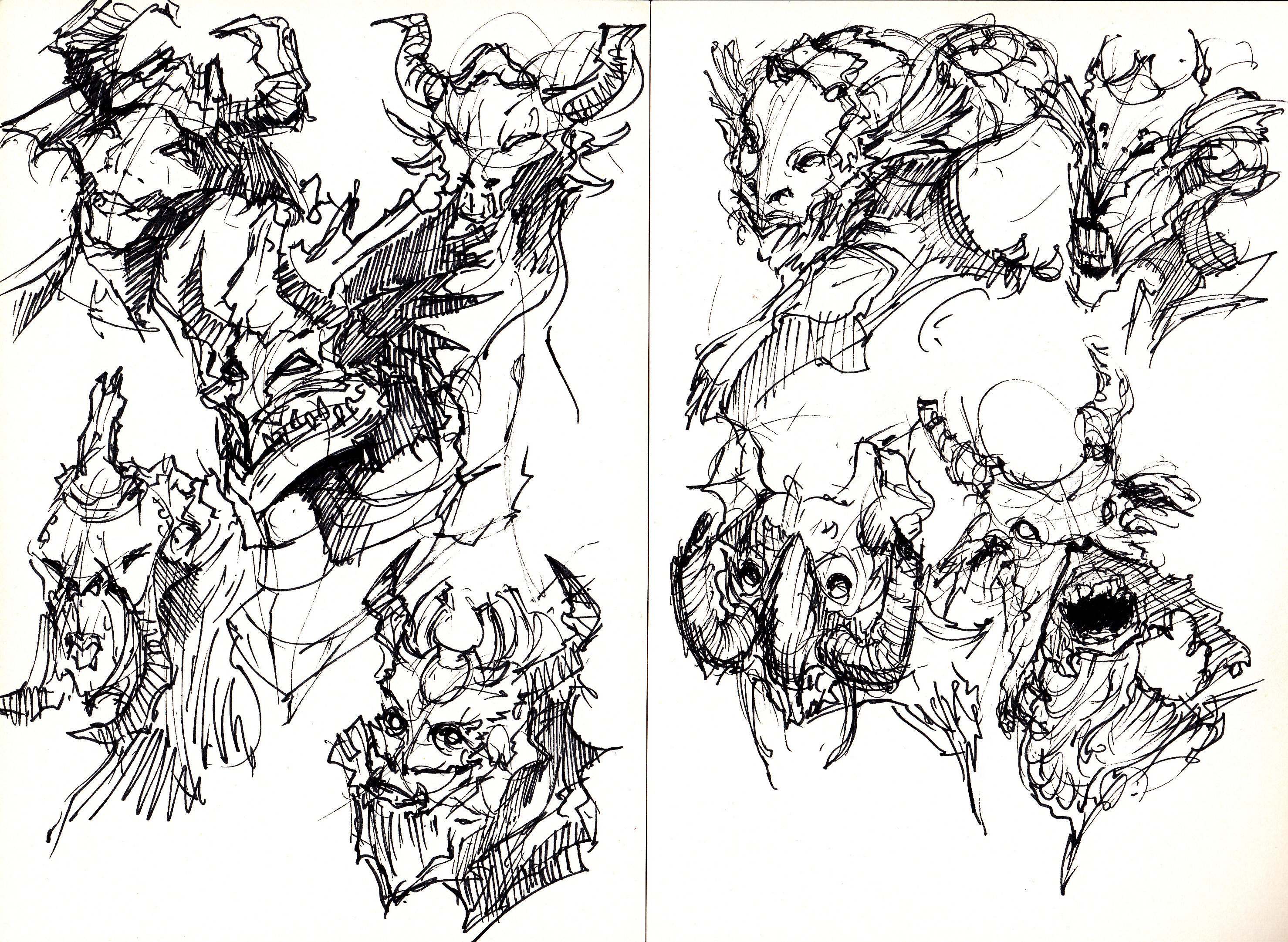 2957x2163 Monster Sketch! Monster Drawing, Monsters And Sketches