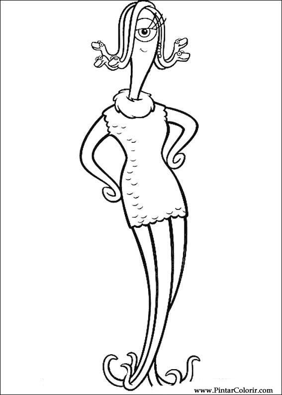 567x794 Drawings To Paint Amp Colour Monsters, Inc.