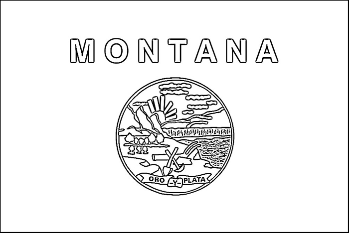 700x468 Montana Flag Coloring Page Purple Kitty