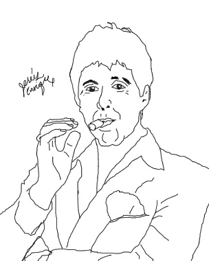 304x380 Tony Montana Draw Ps By Enriquemarrero