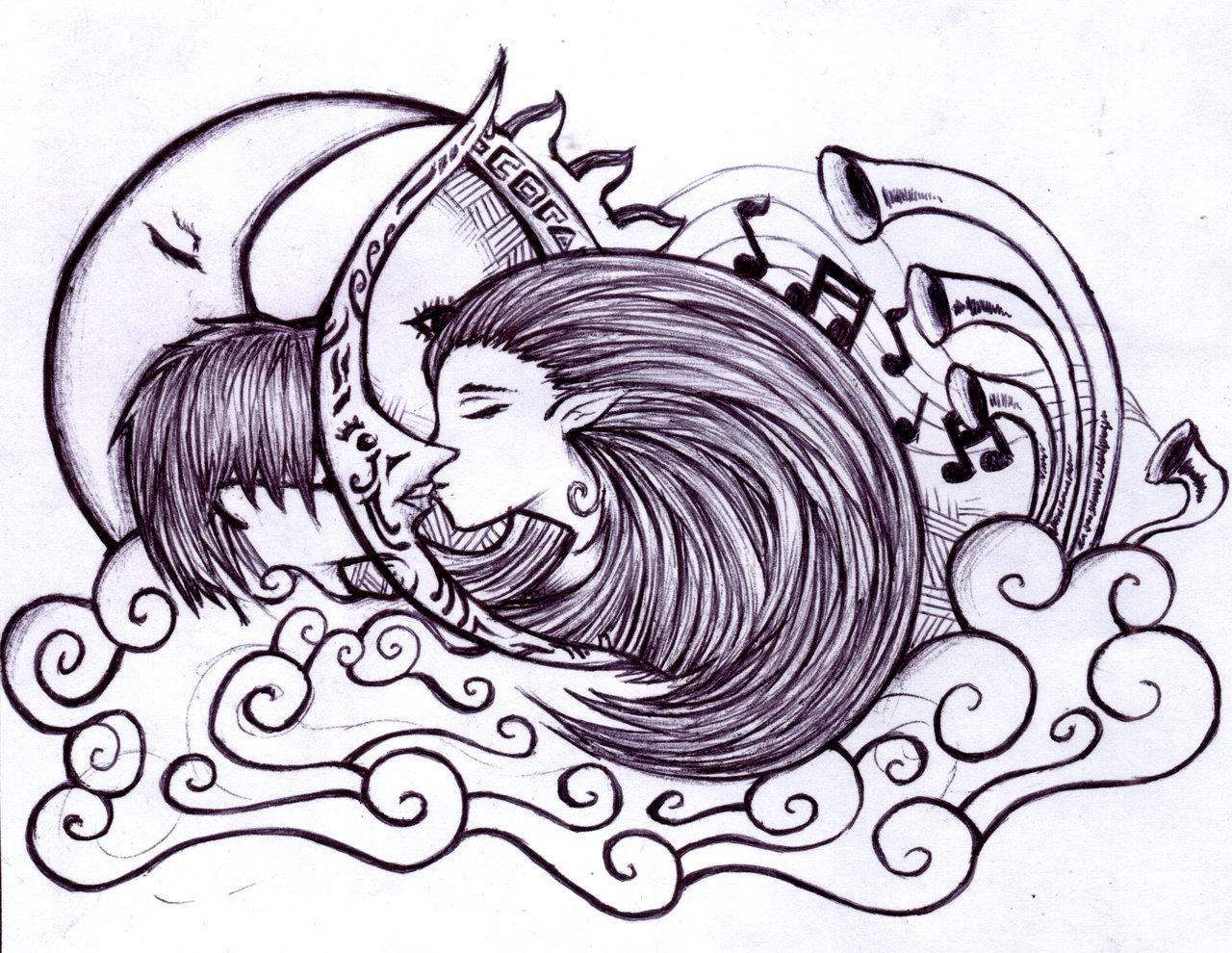 1280x990 The Moon Embraces The Sun By Dokurorider