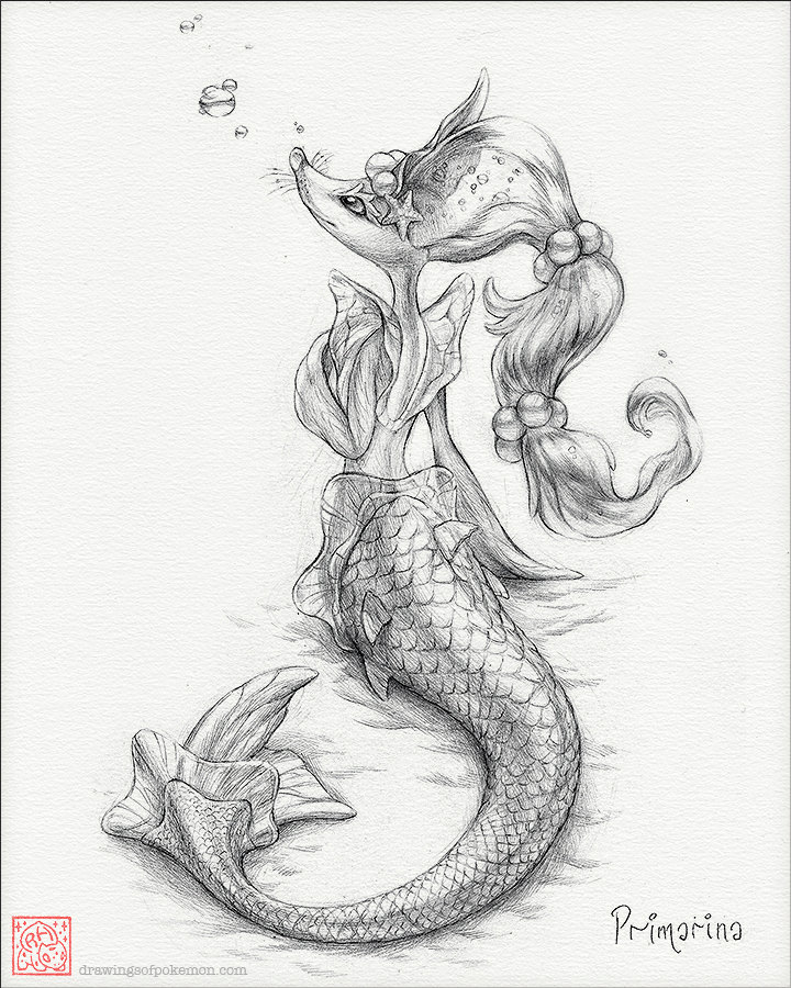 720x900 Primarina 8 X 10 Print Pokemon Drawing Alola Sun