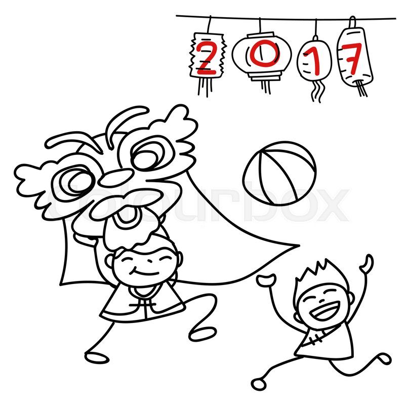 800x800 Hand Drawing Cartoon Character Happy Chinese People And Kids