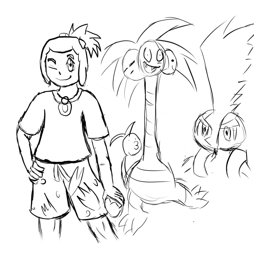 894x894 Pokemon Sun And Moon Sketches By Thesmashwaffle