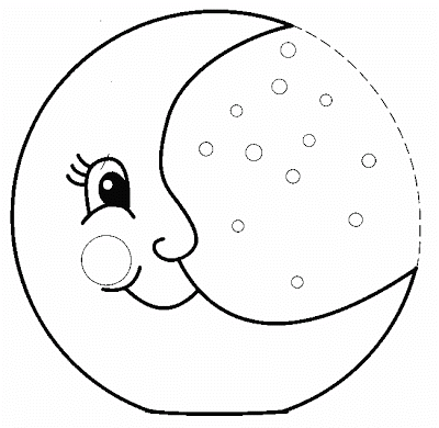 400x390 Free Printable Moon Coloring Pages Kids Coloring Pages Online