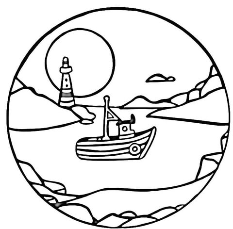 480x472 Full Moon Coloring Page Free Printable Coloring Pages