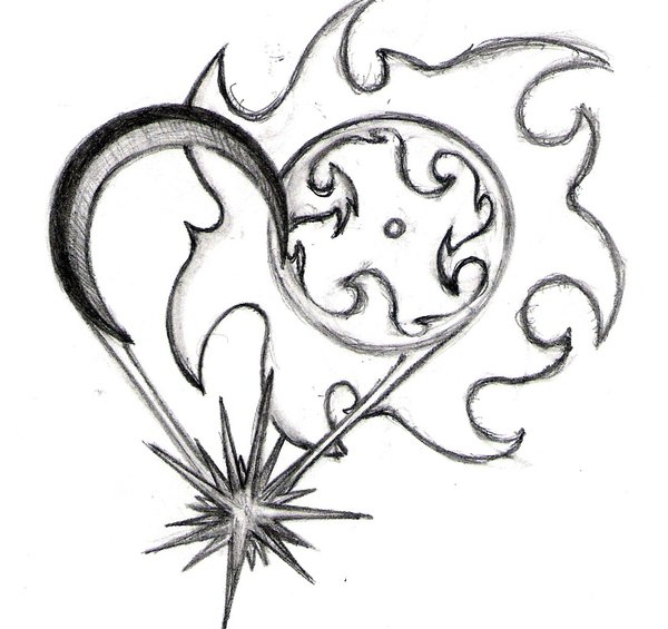 600x565 Sun Moon And Star By Kordracon