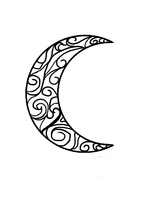 500x665 11 Beautiful Tribal Moon Tattoos Only Tribal