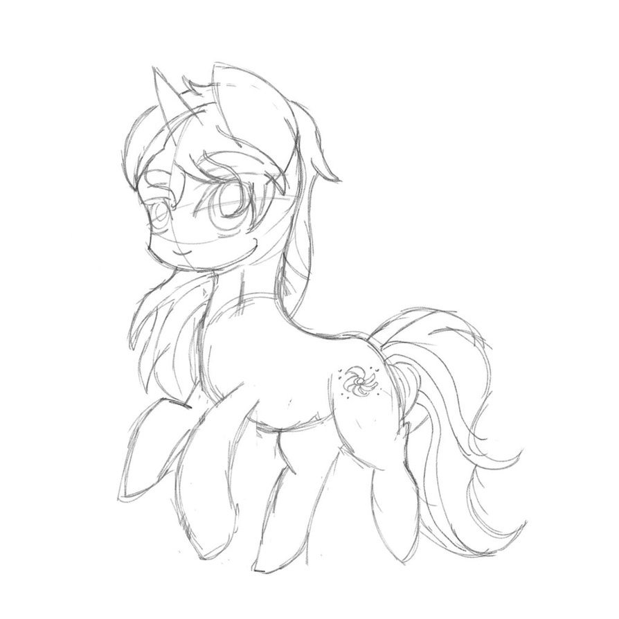 894x894 Moon Flower (Sketch) By Bluesnowfire