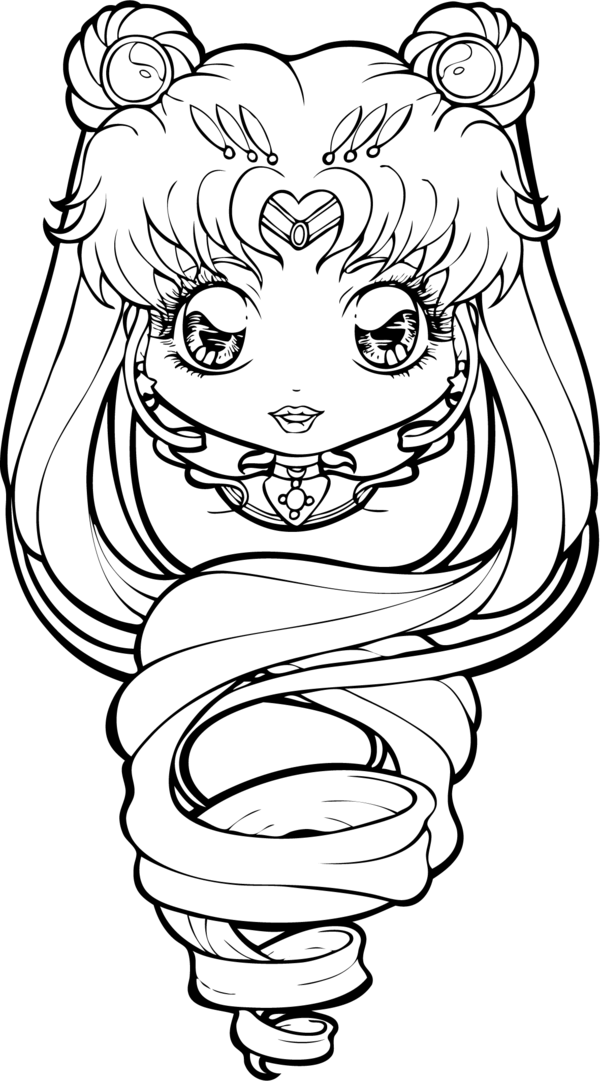 600x1081 Sailor Moon Lineart By Chibivi Linearts