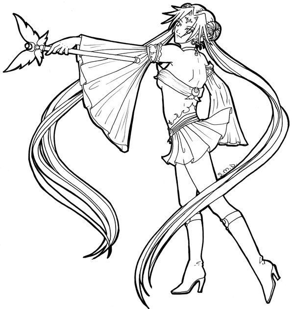 600x631 Sailor Moon Re Design Lineart By Labtrinthine