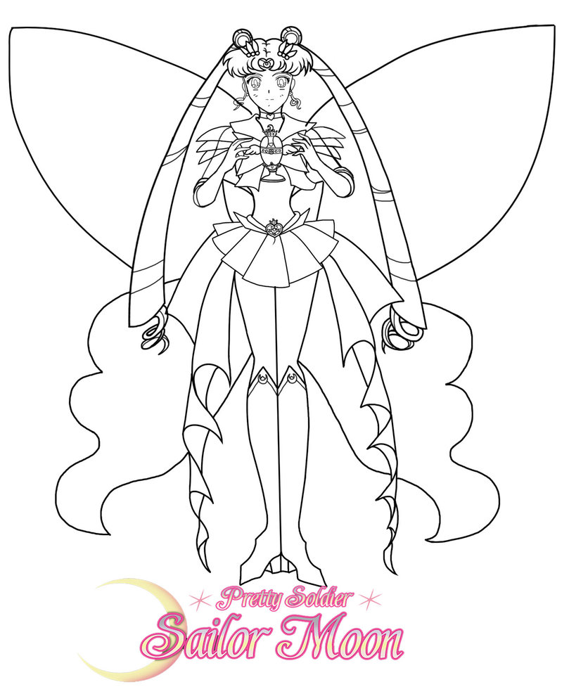809x987 Super Sailor Moon Line Art By Sailormuffin
