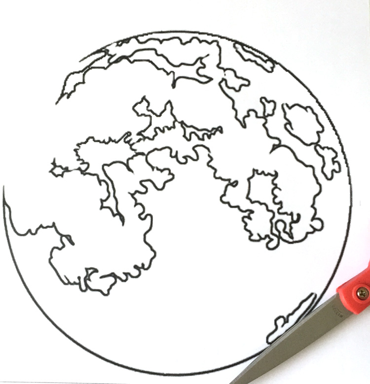 Moon Outline Drawing at GetDrawings | Free download