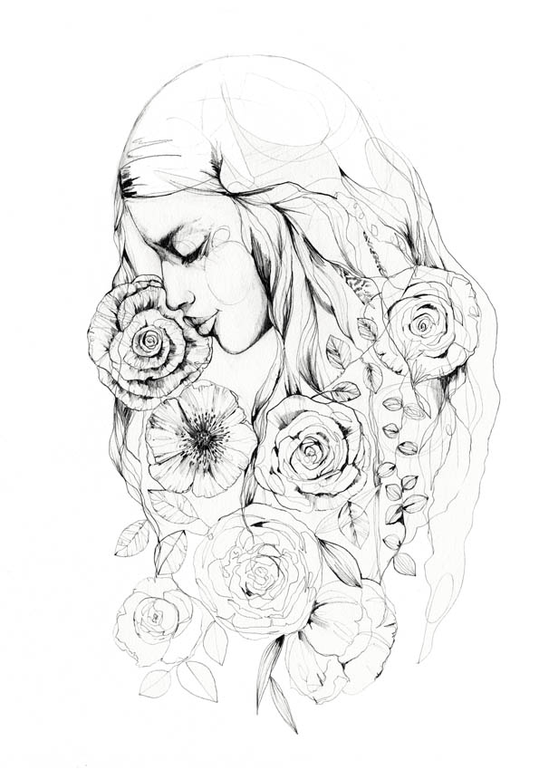 595x860 Pencil 1 Drawing. Design. Illustration
