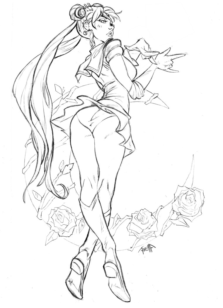 761x1049 Sailor Moon Pencil By Starextinction