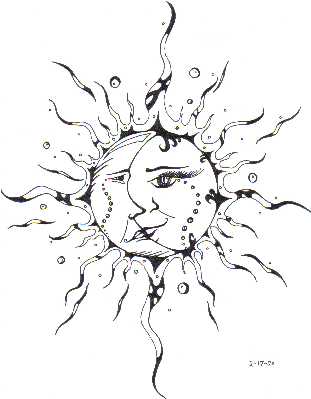 1261x1617 Sun Kissing The Moon Drawing Moon And Sun Drawing Pencil Tattoos