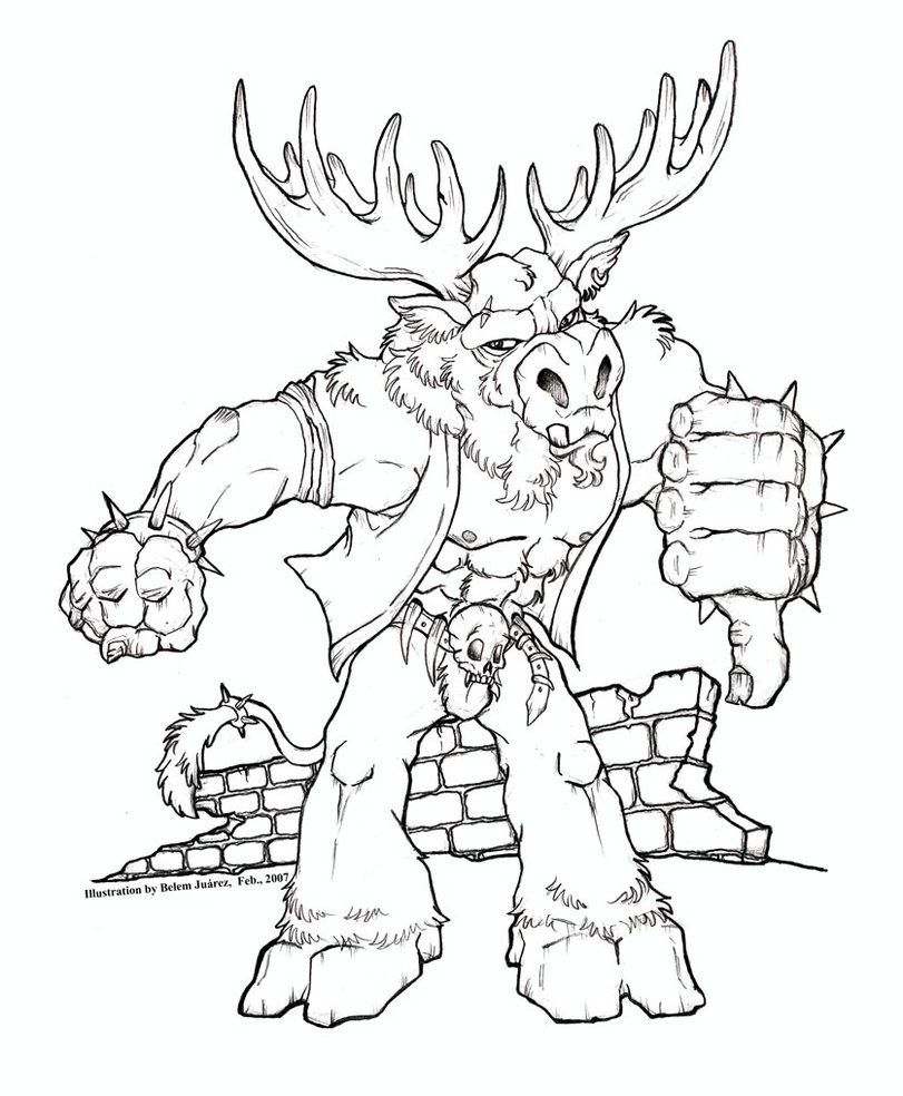 811x984 Moose Antler Drawing