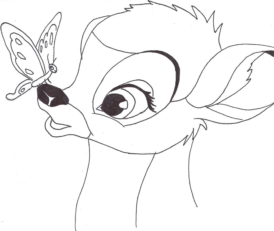 900x759 Bambi By Rainbow Moose