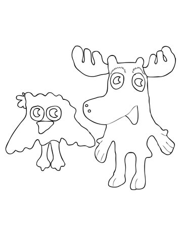360x480 Moose A. Moose Coloring Pages Free Coloring Pages