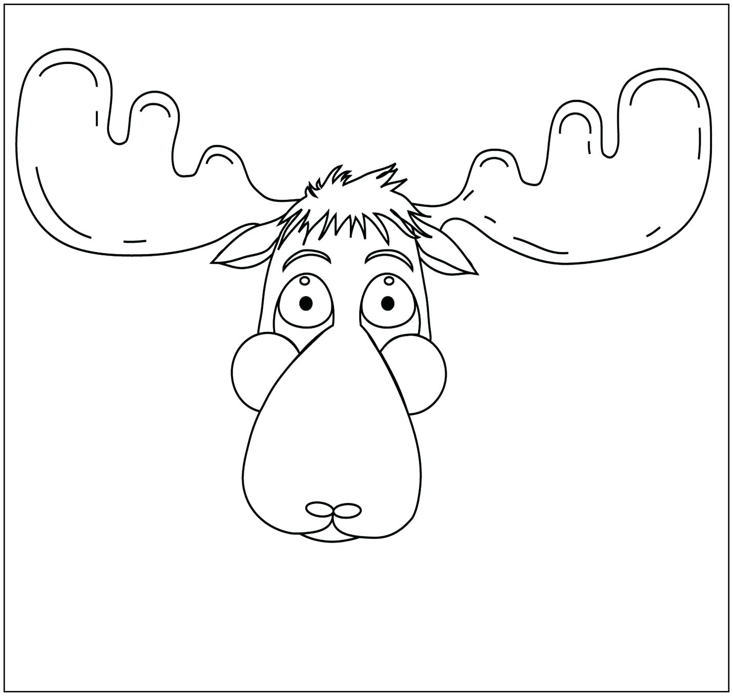 1431x1359 Coloring Moose Coloring