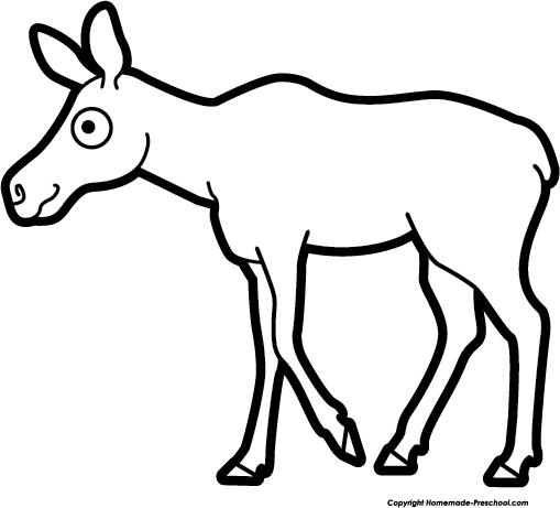 509x461 Drawn Moose Clip Art