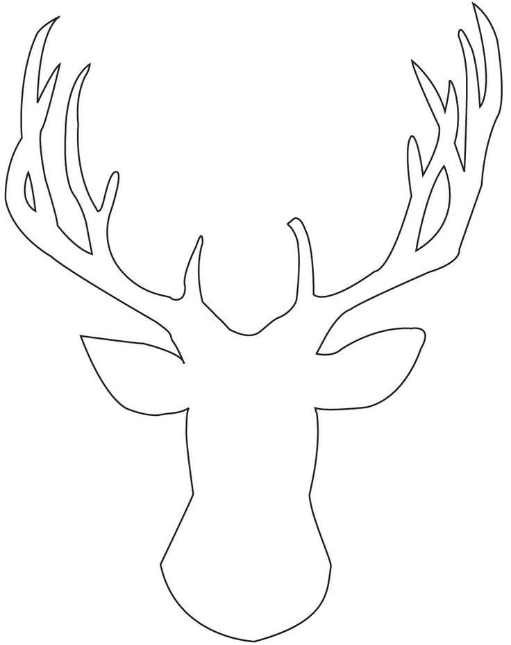 736x929 Deer Head Coloring Pages Coloring Page For Kids