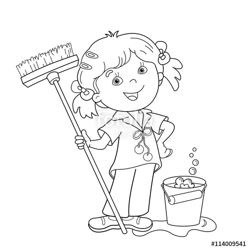 Mop Drawing at GetDrawings | Free download