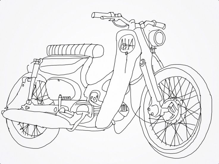 736x552 7 Best Drawing Vehicle Car Motorcycle Caferacer Vintage Images