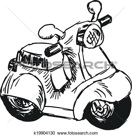 450x466 Scooter Clipart Toy