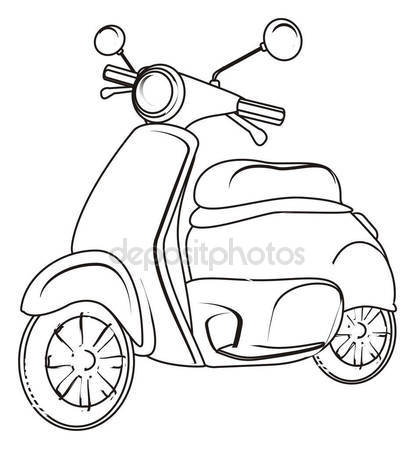 The best free Moped drawing images. Download from 18 free drawings of ...