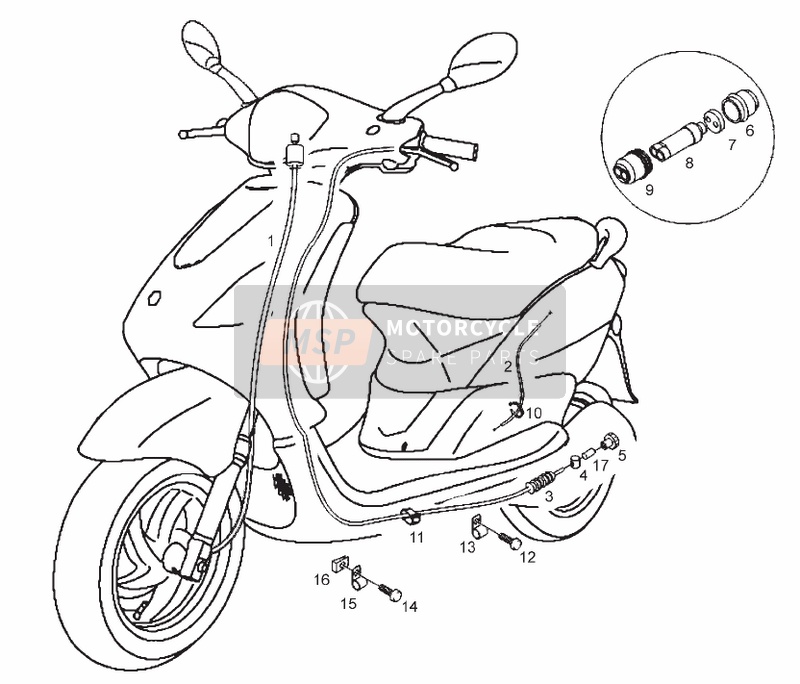 800x684 Derbi Boulevard 50cc 2t E2 2014 Spare Parts