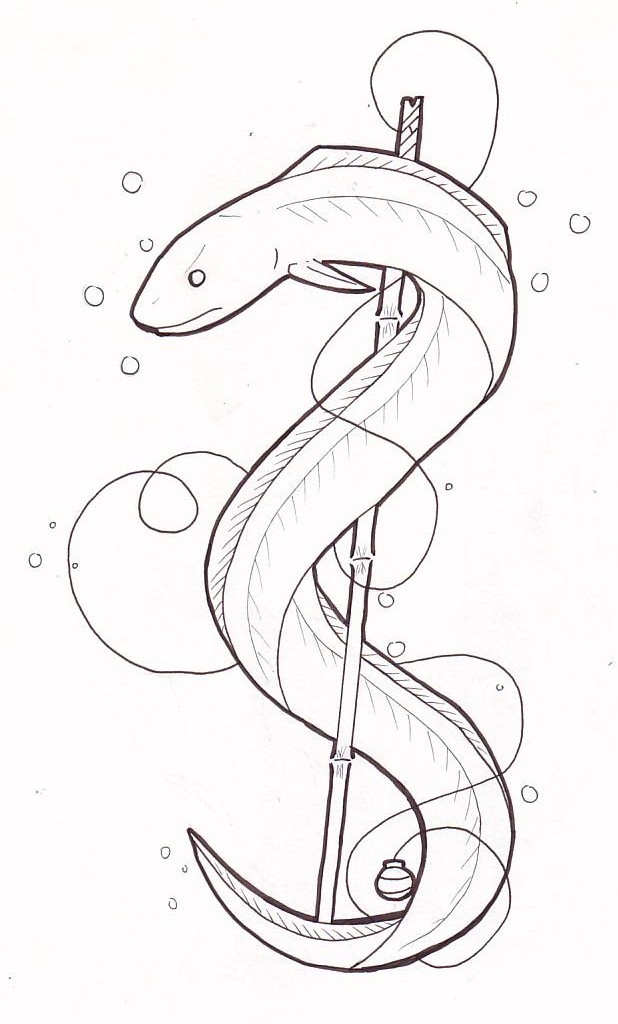 618x1024 Eel Tattoo By Myvampirelust19