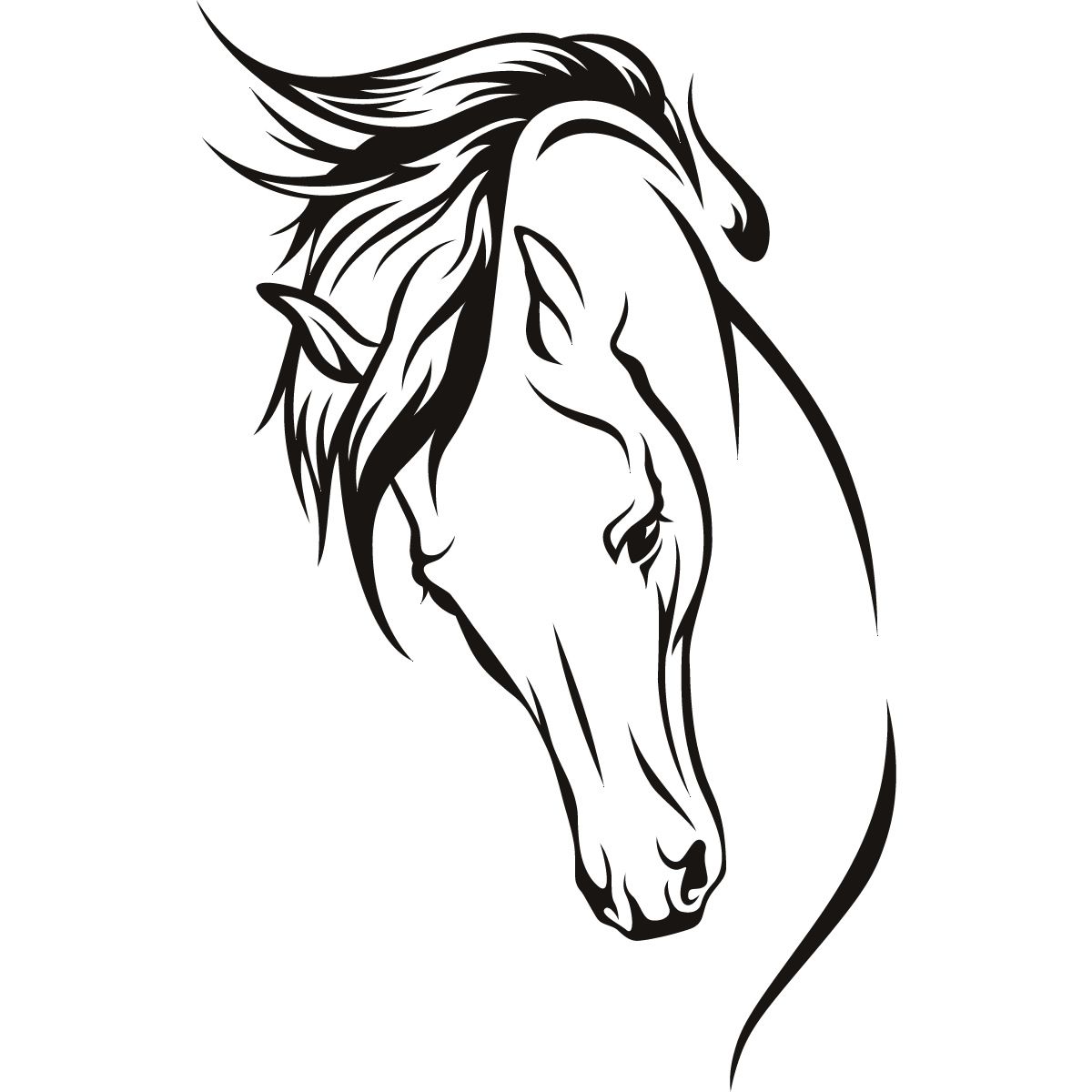 1200x1200 Horses Head Wall Art Stickers Wall Decal Transfers Horse Head