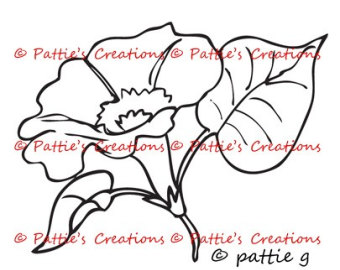 340x270 Morning Glory Print Etsy