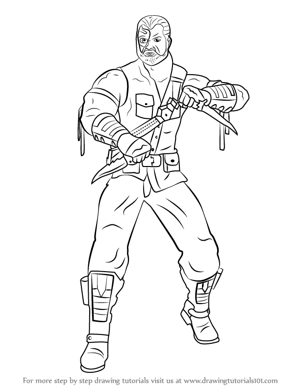 612x792 Mortal Kombat Drawing Tutorials