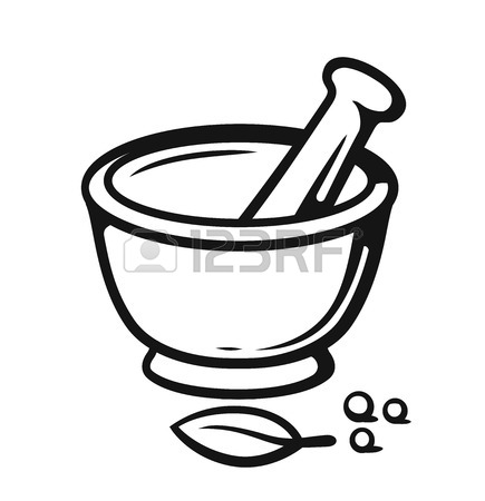 Mortar And Pestle Drawing