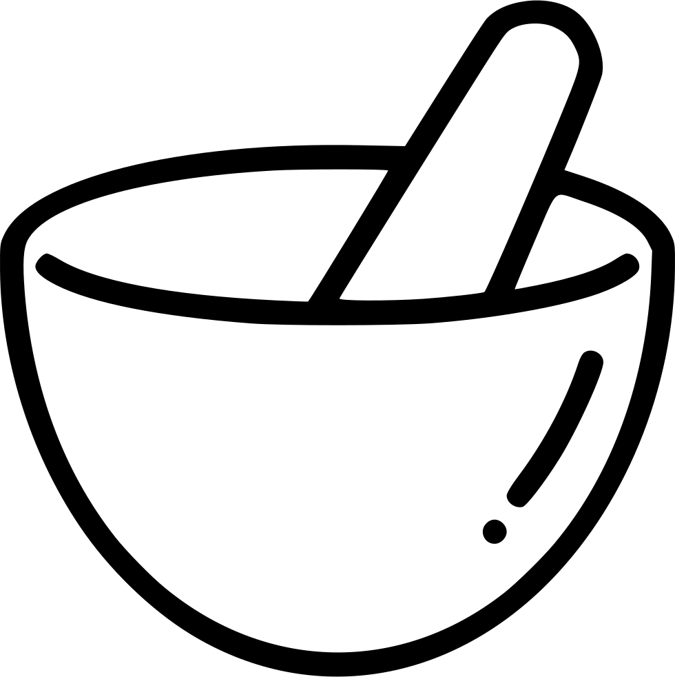 980x982 Mortar Pestle Hand Grind Mix Bowl Svg Png Icon Free Download