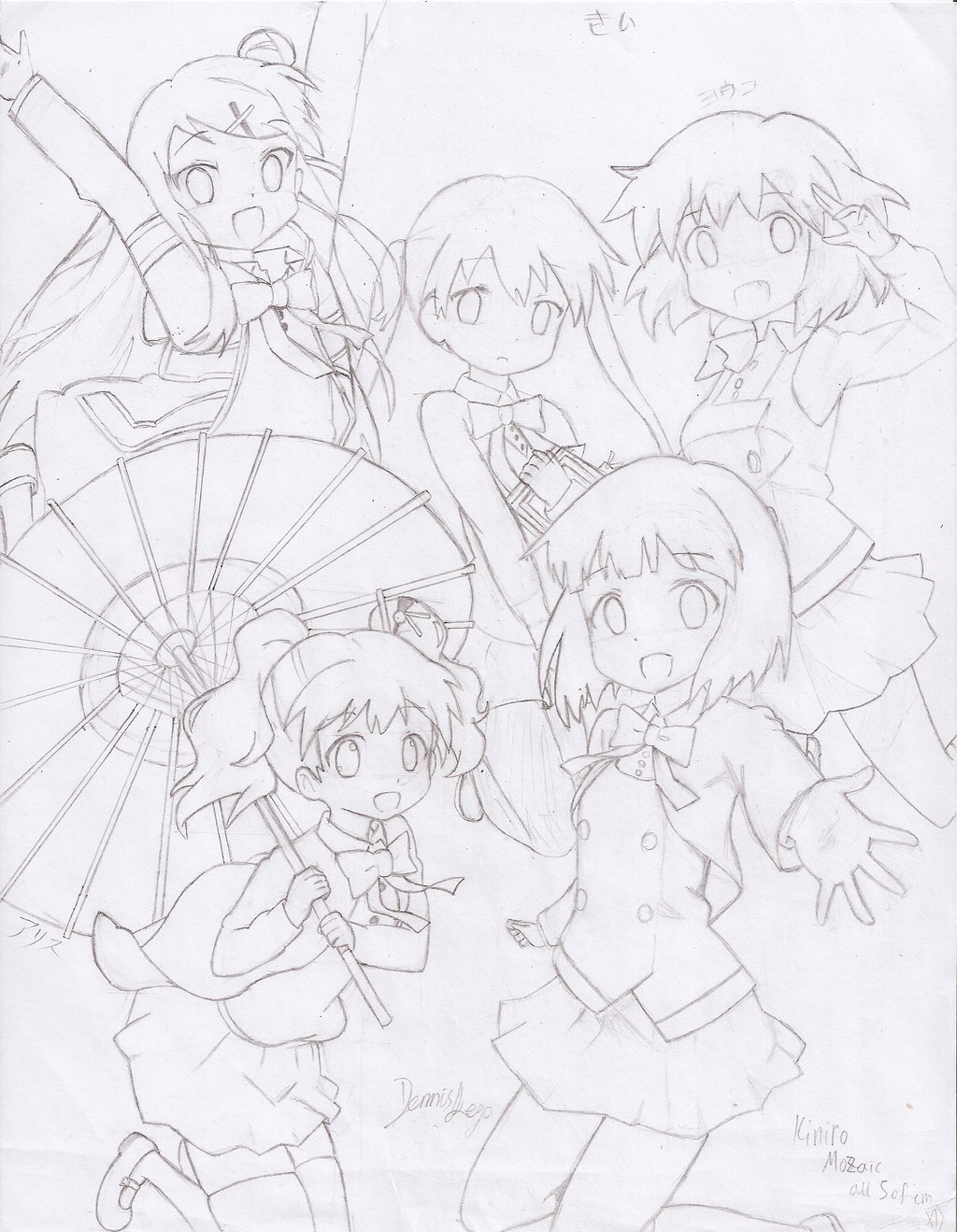 1024x1319 Kiniro Mosaic