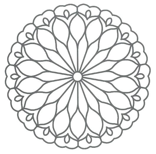 529x524 Simple Mandala Coloring Pages Free Mosaic Patterns Mandala I Ii