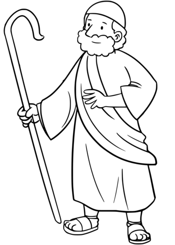 343x480 Moses Coloring Page Free Printable Coloring Pages